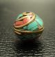 Old Bead Tibet Red Coral,  Stone Turquoise Thai Amulet Decor Any Accessories 16 Amulets photo 2
