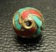 Old Bead Tibet Red Coral,  Stone Turquoise Thai Amulet Decor Any Accessories 16 Amulets photo 3