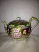 Oriental Floral Footed Teapot With Matching Lid And Gold Inlay Teapots photo 2