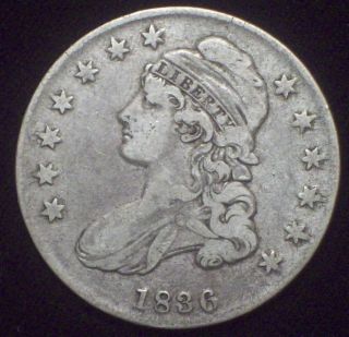 1836 Bust Half Dollar Silver O - 106a Rarity 3 Rare Xf Details Priced To Sell photo