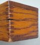 Wheeler & Wilson Carved Oak Wood 1890s Sewing Machine Attachment Box Antique Usa Baskets & Boxes photo 9