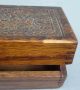 Wheeler & Wilson Carved Oak Wood 1890s Sewing Machine Attachment Box Antique Usa Baskets & Boxes photo 10