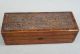 Wheeler & Wilson Carved Oak Wood 1890s Sewing Machine Attachment Box Antique Usa Baskets & Boxes photo 2