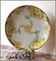 Antique Limoges Hand Painted Plate Artist Signed Art Nouveau Floral Design Plates & Chargers photo 2