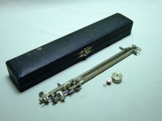 C.  1936 Signed J Amsler Type 6 Planimeter,  Cased.  Metric & Imperial photo