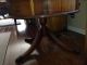 Leather Top Drum Table 1900-1950 photo 2