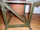 Vintage 1940s Metal Industrial/factory Chair With Wooden Seat From Nc Mill 1900-1950 photo 11