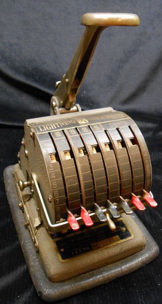 Vintage Lighting Check Writer Sold By Check Write Company Inc Broadway St N.  Y. photo