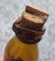 Antique Medicine Bottle Drop Pour Spout Cork 1/5 Full Liniment Ointment Wavy Bottles & Jars photo 3