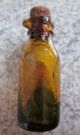 Antique Medicine Bottle Drop Pour Spout Cork 1/5 Full Liniment Ointment Wavy Bottles & Jars photo 7