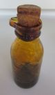 Antique Medicine Bottle Drop Pour Spout Cork 1/5 Full Liniment Ointment Wavy Bottles & Jars photo 8