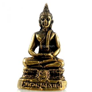 Thai Thursday Buddha Meditation Amulet Statue Lp Wat Phra Lucky Charm Rich 3 photo