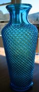 Blue Glass Antique Vase - 12 1/2 