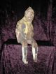 Civil War Man Folk Art Sitting Early 1800s Rare Estate Find Carved Figures photo 2
