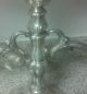 Antique German Bruckman & Sohne? 800 Sterling Silver 3 Arm Candelabra Looooook Metalware photo 2