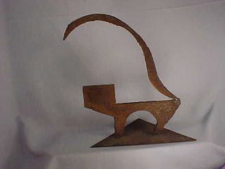 Brutalist Anne T.  Dudley Steel Abstract Figural Sophista - Cat Sculpture Modernism photo