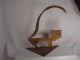 Brutalist Anne T.  Dudley Steel Abstract Figural Sophista - Cat Sculpture Modernism Mid-Century Modernism photo 4