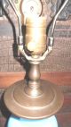Mid - Century Modern Danish Blue Opaline Art Glass Ginger Jar Urn Lamp Mid-Century Modernism photo 5