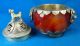 R29 Red Agate Censer Dog Incense Burners photo 3