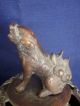 Antique Asian Incense Burner Rare,  Bronze,  W/ Dog Figurine Incense Burners photo 9