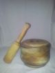 Vintage Wooden Mortar And Pestle Primitives photo 1