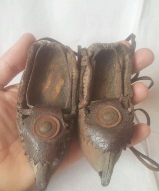 Antique Leather Sandals Baby Size photo
