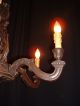 Antique French Carved Walnut Wood Chandelier Incredible Chandeliers, Fixtures, Sconces photo 4