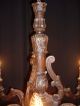Antique French Carved Walnut Wood Chandelier Incredible Chandeliers, Fixtures, Sconces photo 6