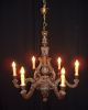 Antique French Carved Walnut Wood Chandelier Incredible Chandeliers, Fixtures, Sconces photo 7