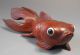 China Chinese Hardwood Carved Figure Of A Koi Goldfish W/ Glass Eyes Ca.  20th C. Other photo 1