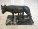 Real Bronze Sculpture Capitoline Wolf Remus Romulus,  Statue Over 100 Years Old. Roman photo 2