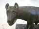 Real Bronze Sculpture Capitoline Wolf Remus Romulus,  Statue Over 100 Years Old. Roman photo 4