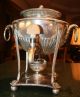 Antique Art Deco Coffee Urn / Pot Samovar With Latin Inscription Spes Dat Alas Tea/Coffee Pots & Sets photo 5