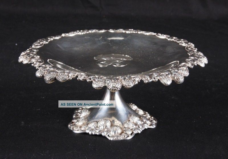 Antique Tiffany & Co.  Circa 1901 Sterling Silver Tazza Clover Blossom 408 Grams Other photo