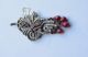 Antique Sterling Silver And Ruby Pendant,  White Sapphire & Rubies,  Semi Precious Other photo 1
