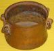 Rare C.  1800 Antique Copper Dovetailed Hearth Pot - Great Display Piece Metalware photo 9