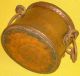 Rare C.  1800 Antique Copper Dovetailed Hearth Pot - Great Display Piece Metalware photo 4