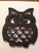 Vintage Cast Iron Metal Owl Trivet Set Of 5,  Great Kitchen Decor Trivets photo 7