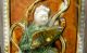 Rare Old Antique Chinese Ming Dynasty Quan Kwan Yin Goddess Glazed Ceramic Tile Kwan-yin photo 3