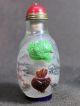 Chinese Scenery Inside Hand Painted Carved Peking Overlay Glass Snuff Bottle Snuff Bottles photo 1