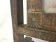 Antique Arts & Crafts Hammered Copper Fireplace Screen,  Bevel Mirror,  Paw Feet,  Old Hearth Ware photo 8