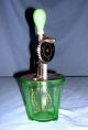 Pat 1923 A And J Beater On Pat 1930 Vidrio Green Glass Bowl Other photo 1