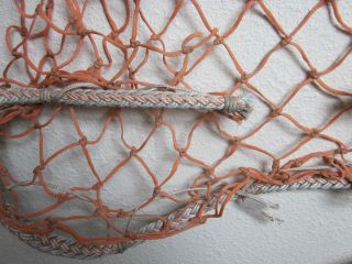 4 ' X12 ' Authentic Vintage Alaskan Fishing Net Seine Mesh Nautical Decor Web photo