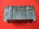 Marvelous Antique Decorated Pewter Casket With Hallmark Metalware photo 4