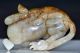 Chinese Antique Six Dynasties White Jade Resting Horse Statue Necklaces & Pendants photo 3