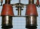 1+2 Free Brass Leather Binocular Round Pocket Telescope Vintage Replica Telescopes photo 1