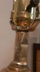 Vintage Urn Lamps - Gold Gilt Gilding Cast Metal Ornate Baroque Regency Lamps photo 3
