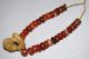 Ancient Quartz,  Carnelian Beads Neolithic,  Natural Worn Stone African Pendant Neolithic & Paleolithic photo 2