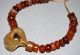 Ancient Quartz,  Carnelian Beads Neolithic,  Natural Worn Stone African Pendant Neolithic & Paleolithic photo 3