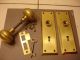 Antique Vintage Brass Plated Steel Door Knobs Handles Door Plates & Key Door Knobs & Handles photo 1